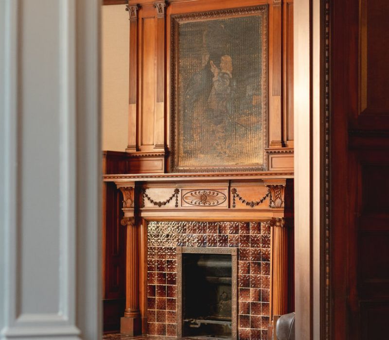 Historic mansion view with original architectural character.
